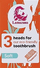 Wymienne końcówki do szczoteczki do zębów, miękkie, 3 szt. - Lamazuna — Zdjęcie N1