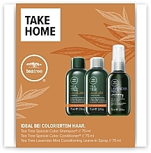 Zestaw - Paul Mitchell Tea Tree Special Color Take Home Kit (shm/75ml + cond/75ml + spray/75ml) — Zdjęcie N1