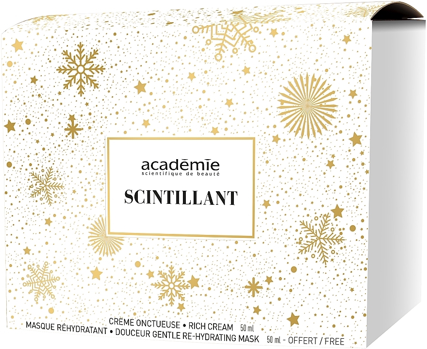 Zestaw nawilżający do twarzy - Academie (cr/50ml + mask/50ml + bag) — Zdjęcie N1