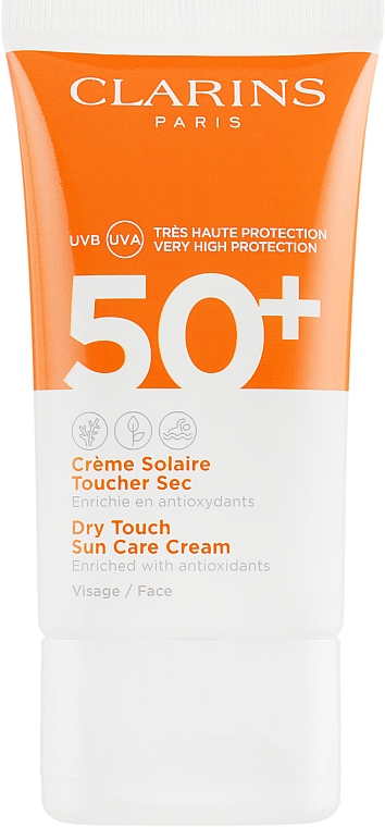 Krem do opalania twarzy z antyoksydantami SPF 50+ - Clarins Sun Care Dry Touch Face Cream — Zdjęcie N3