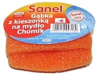 Gąbka z kieszonką na mydło, pomarańczowa - Sanel — Zdjęcie N1
