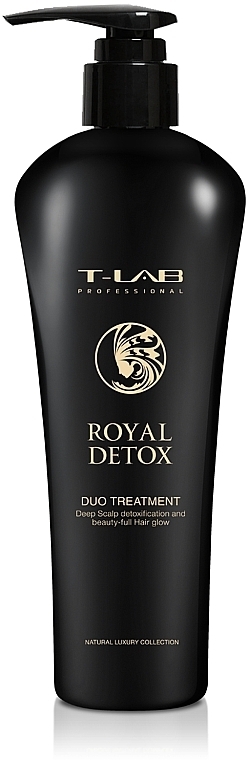 Odżywka do głębokiego detoksykacji skóry głowy - T-LAB Professional Royal Detox Duo Treatment