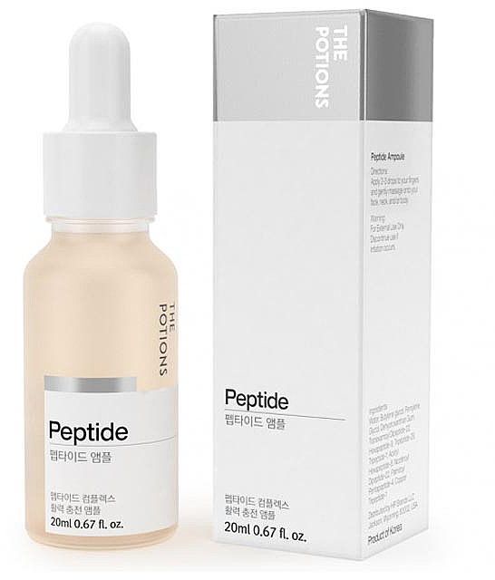 Rozświetlające serum do twarzy - The Potions Peptide Ampoule Serum — Zdjęcie N1