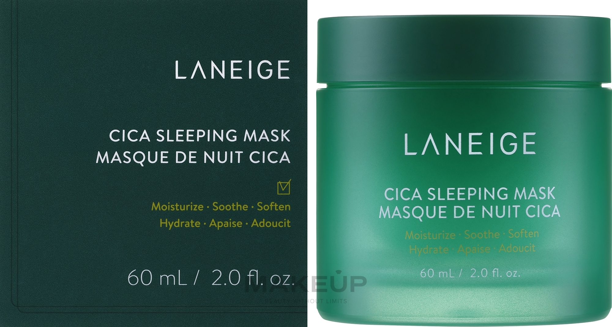 Regenerująca maska do twarzy na noc - Laneige Cica Sleeping Mask — Zdjęcie 60 ml