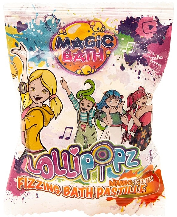 Musujące tabletki do kąpieli, mango - EP Line Lollipopz Fizzing Bath Pastille — Zdjęcie N1