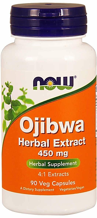 Kapsułki ekstrakt ziołowy Ojibwe, 450 mg - Now Foods Ojibwa Herbal Extract Veg Capsules — Zdjęcie N1