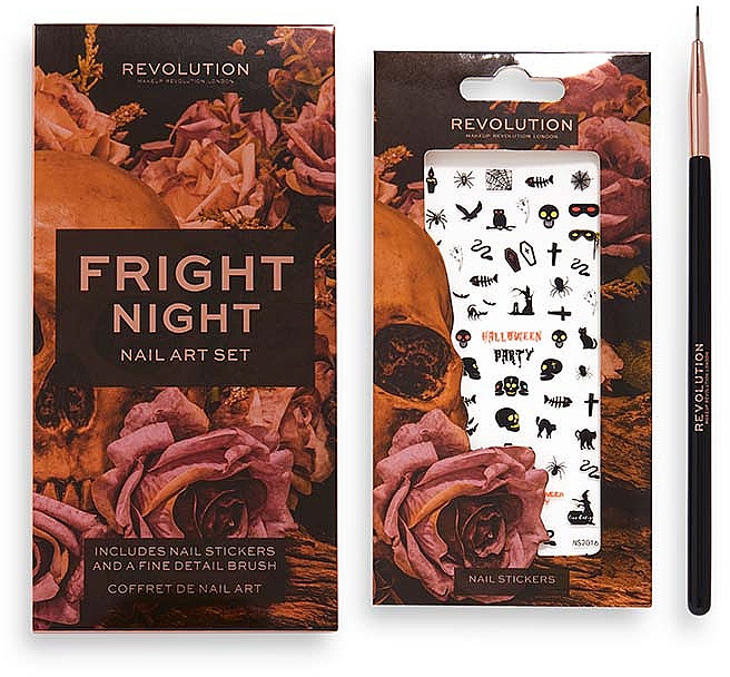Zestaw do zdobienia paznokci - Makeup Revolution Halloween Fright Night Nail Art Set — Zdjęcie N1