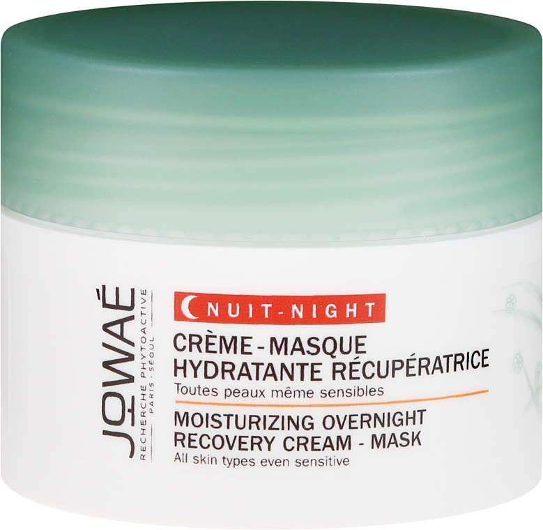 Nawilżająco-regenerujący krem-maska do twarzy na noc - Jowaé Moisturizing Overnight Recovery Cream-Mask — Zdjęcie N1