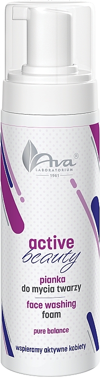 Oczyszczająca pianka do twarzy - Ava Laboratorium Active Beauty Face Washing Foam  — Zdjęcie N1