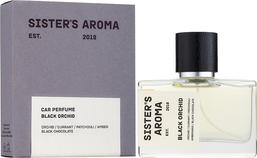 Odświeżacz powietrza do samochodu - Sister's Aroma Car Perfume Black Orchid — Zdjęcie N1