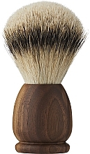 Kup Pędzel do golenia, duży - Acca Kappa Apollo Walnut Wood Superior Silver Badger Shaving Brush