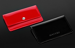 Etui na karty, czerwone lakierowane Elegant Red - MAKEUP — Zdjęcie N4