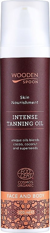 Intensywny olejek do opalania do twarzy i ciała - Wooden Spoon Intense Tanning Oil — Zdjęcie N3