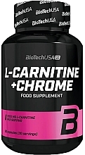 Spalacz tłuszczu L-karnityna + chrom Lemon, 500 mg - BiotechUSA L-Carnitine + Chrome For Her — Zdjęcie N1