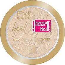 Rozświetlacz - Eveline Cosmetics Feel The Glow Diamond Highlighter — Zdjęcie N2