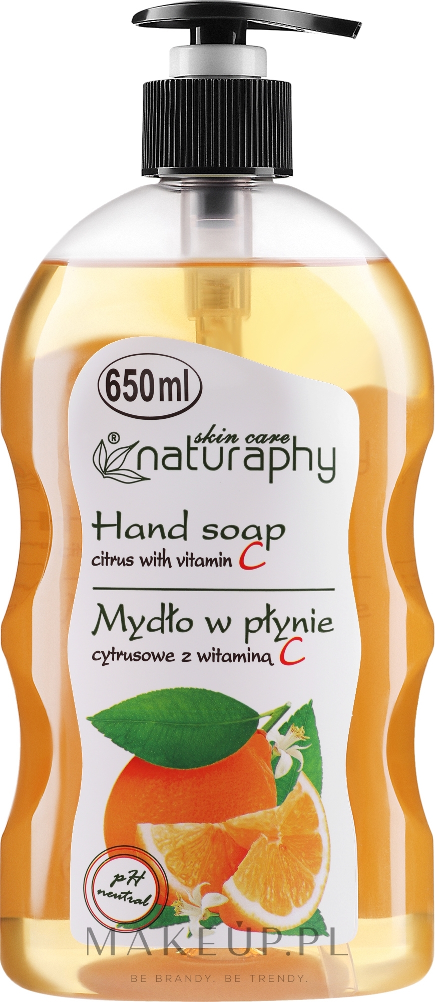 Mydło w płynie do rąk Owoce cytrusowe - Naturaphy Hand Soap — Zdjęcie 650 ml