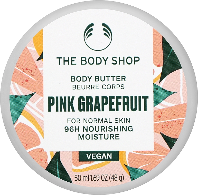 Rozświetlający olejek do ciała - The Body Shop Pink Grapefruit 96H Nourishing Moisture Body Butter — Zdjęcie N1