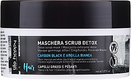 Kup Maska peelingująca do włosów - Bio Happy Carbon Black & White Clay Scrub Mask
