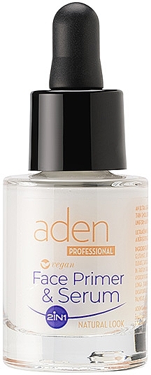 Serum-baza pod makijaż 2 w 1 - Aden Cosmetics Face Primer & Serum 2in1 — Zdjęcie N1