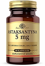 Kup Suplement diety Astaksantyna, 5 mg - Solgar Astaksantyna