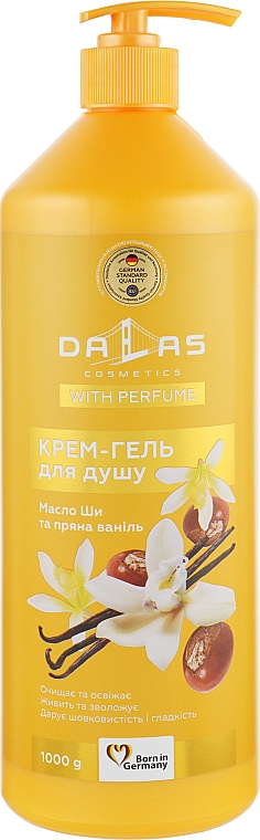 Krem-żel pod prysznic Masło shea i wanilia - Dalas Cosmetics — Zdjęcie N3