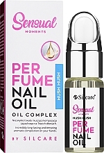 Nawilżający olejek do skórek - Silcare Sensual Moments Nail Oil Hush Hush — Zdjęcie N2