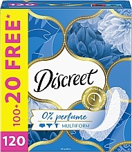 Codzienne podpaski higieniczne, 120 sztuk - Discreet Multiform 0% Perfume — Zdjęcie N3