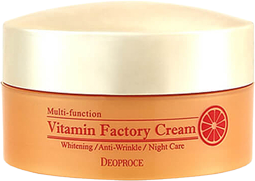 Witaminowy krem do twarzy na noc - Deoproce Multi-Function Vitamin Factory Cream — Zdjęcie N1