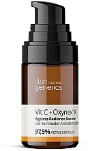 Skoncentrowany żel rozświetlający, przeciwdziałający efektom starzenia - Skin Generics Concentrated Anti-Aging Brightening Gel Vit C + Oxynex K — Zdjęcie N2