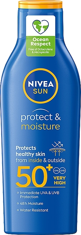 Nawilżający balsam ochronny SPF 50+ - NIVEA SUN Protect And Moisture