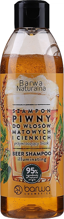 Piwny szampon z kompleksem witamin - Barwa Naturalna Beer Shampoo With Vitamin Complex