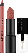 Kup Zestaw - Mesauda Milano Kit Lip Boutique (lipstic/3g + l/gloss/2ml + l/pencil/0.8g)