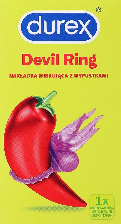 Wibrująca nasadka na penisa z kolcami - Durex Devil Ring — Zdjęcie N1