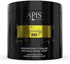 Kup Wygładzający peeling do ciała, dłoni i stóp - APIS Professional Sunny Rio Smoothing Scrub For Body, Hands And Feet