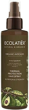 Lakier do włosów - Ecolatier Organic Avocado Thermal Protection Hair Spray Nutrition& Strength — Zdjęcie N1