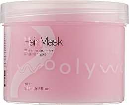 Kup Maska z kaszmirem do każdego rodzaju włosów - WoolyWoo Pink Hair Mask
