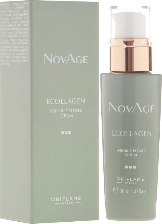 Przeciwzmarszczkowe serum do twarzy - Oriflame NovAge Ecollagen Wrinkle Power Serum — Zdjęcie N1