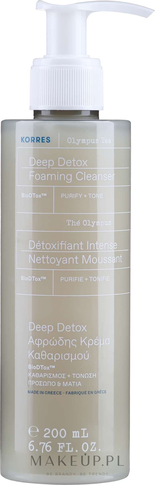 Pianka do mycia twarzy - Korres Olympus Tea Cleansing Foaming Cream — Zdjęcie 200 ml