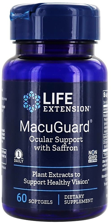 Suplement diety wspomagający wzrok - Life Extension MacuGuard — Zdjęcie N1