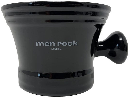Porcelanowa miska do golenia, czarna - Men Rock Porcelain Shaving Bowl Black  — Zdjęcie N1
