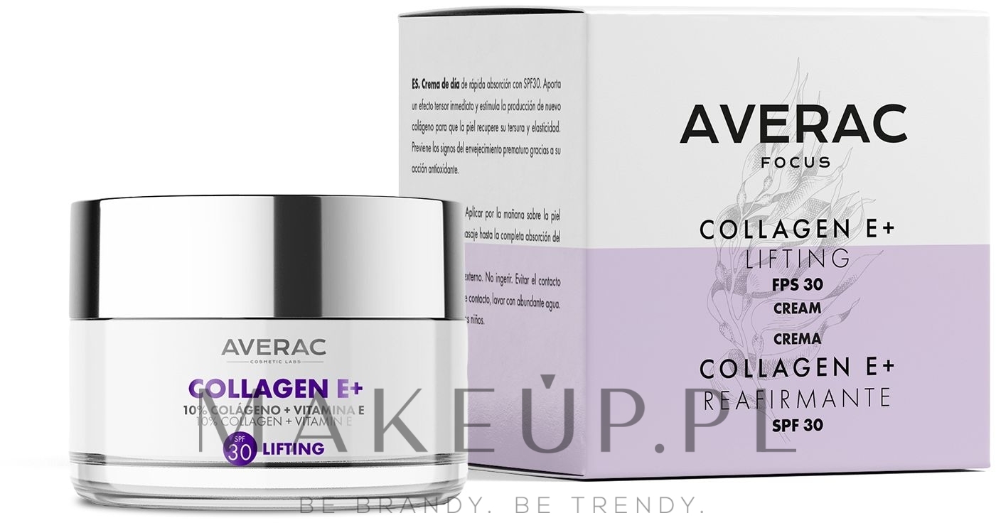 Liftingujący krem ​​na dzień z kolagenem E+ SPF30 - Averac Focus Day Cream With Collagen E + Reafirmante SPF30 — Zdjęcie 50 ml