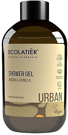 Nawilżający żel pod prysznic Argan i wanilia - Ecolatier Urban Shower Gel — Zdjęcie N1