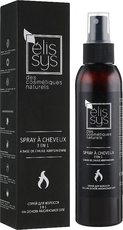 Spray do włosów 3 w 1 z olejem abisyńskim - Elysee Cosmetiques — Zdjęcie N1