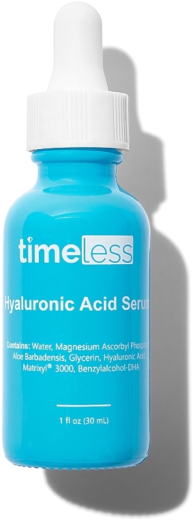 Serum do twarzy z kwasem hialuronowym - Timeless Skin Care Vitamin C + Hyaluronic Acid Serum — Zdjęcie N1