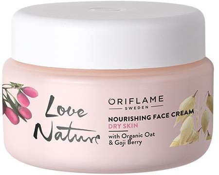 Odżywczy krem do twarzy z organicznym owsem i owocami goji - Oriflame Love Nature Nourishing Face Cream
