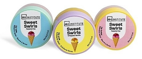 Zestaw - IDC Institute Sweet Swirls Lip Trio (l/scrub/20ml + l/balm/20ml + l/butter/20ml) — Zdjęcie N2