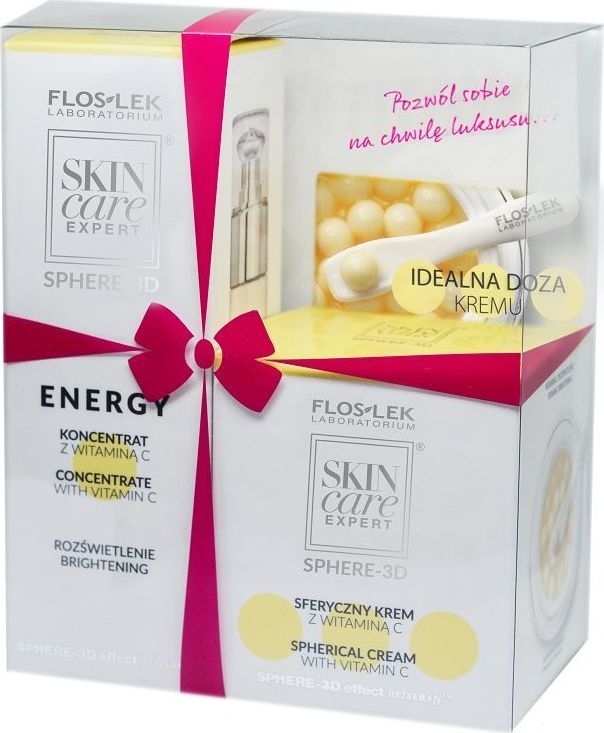 Zestaw - Floslek Skin Care Expert Energy (cream 10,5 g + serum 30 ml) — Zdjęcie N1
