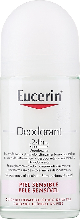 Dezodorant w kulce do skóry wrażliwej - Eucerin Deodorant Empfindliche Haut 24h roll-on