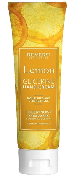 Glicerynowy krem ​​do rąk z ekstraktem z cytryny - Revers Lemon Glicerine Hand Cream  — Zdjęcie N1