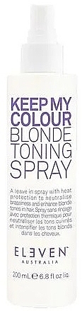 Barwiący lakier do włosów - Eleven Australia Keep My Colour Blonde Toning Spray — Zdjęcie N1